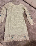 Embellished light blue garara set