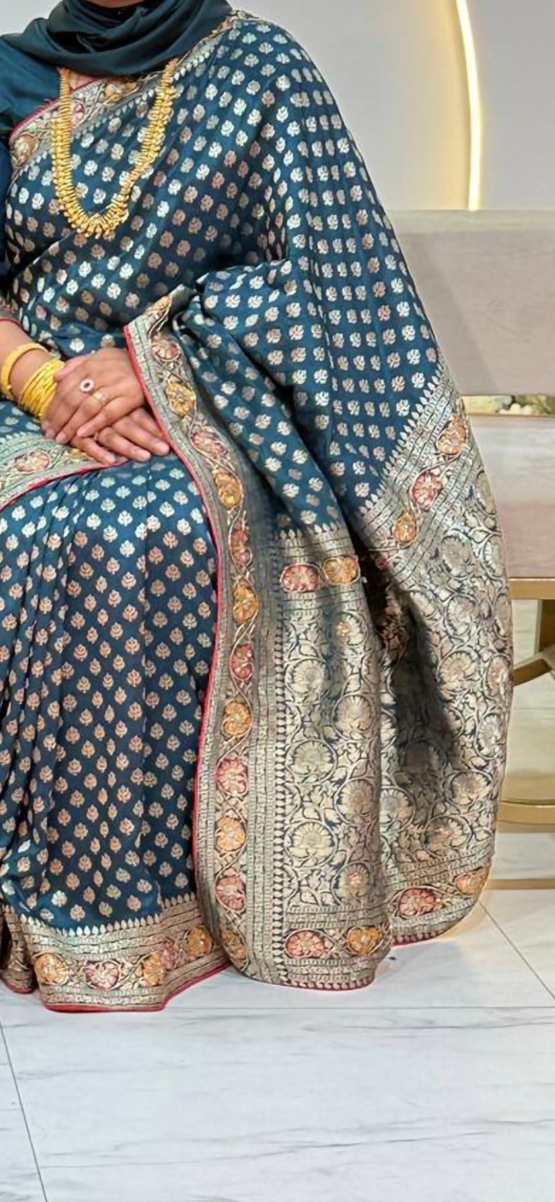 Emerald Green Sari