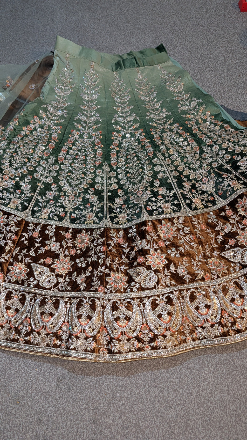 Semi Stitched Indian Lengha