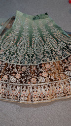 Semi Stitched Indian Lengha
