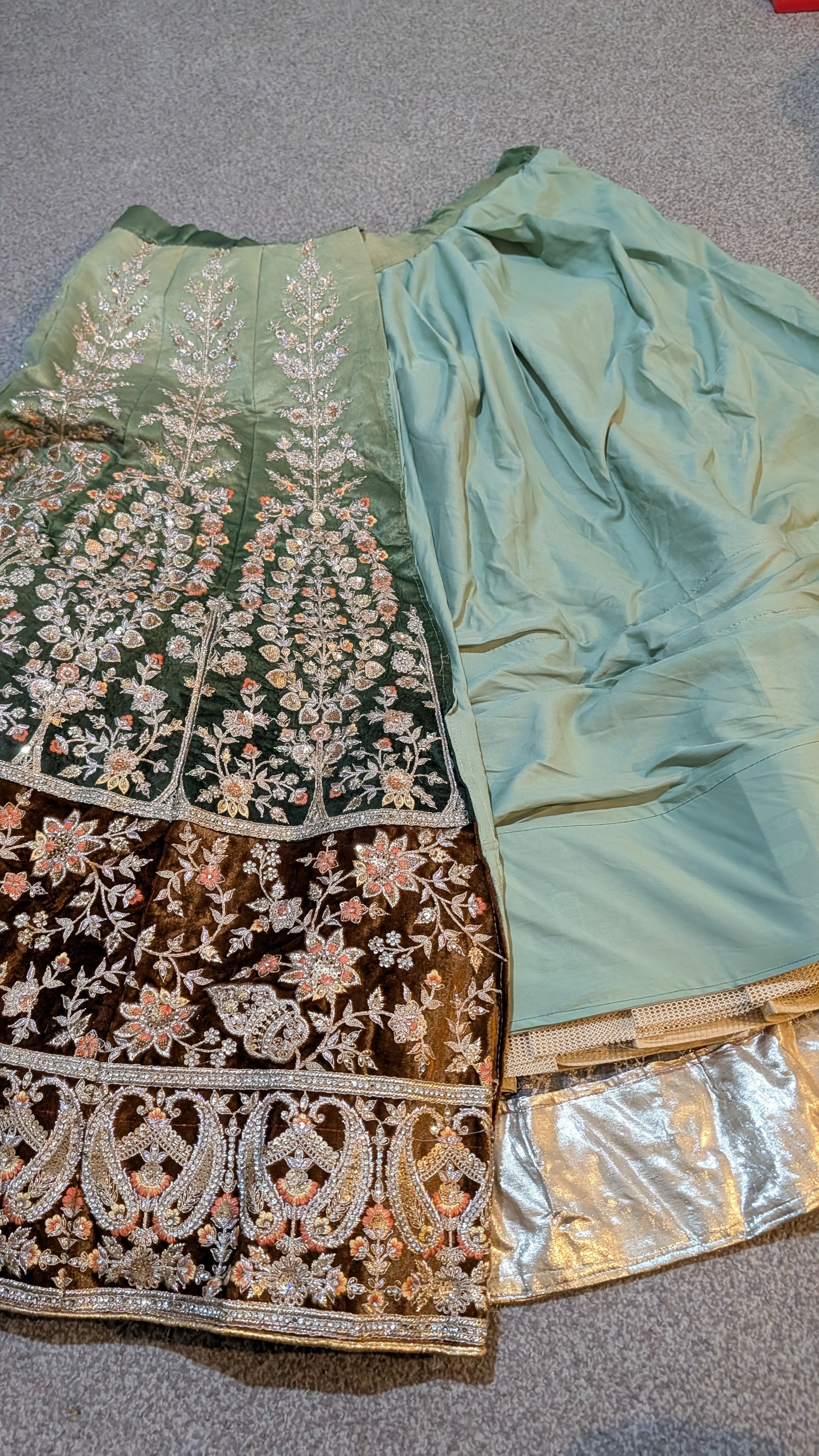 Semi Stitched Indian Lengha