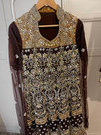Brown wedding outfit