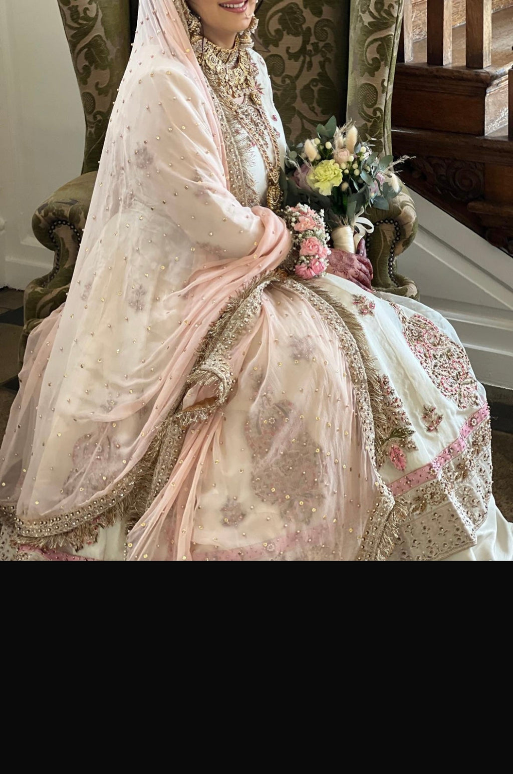 Nikkah/wedding dress/with lengha(skirt)