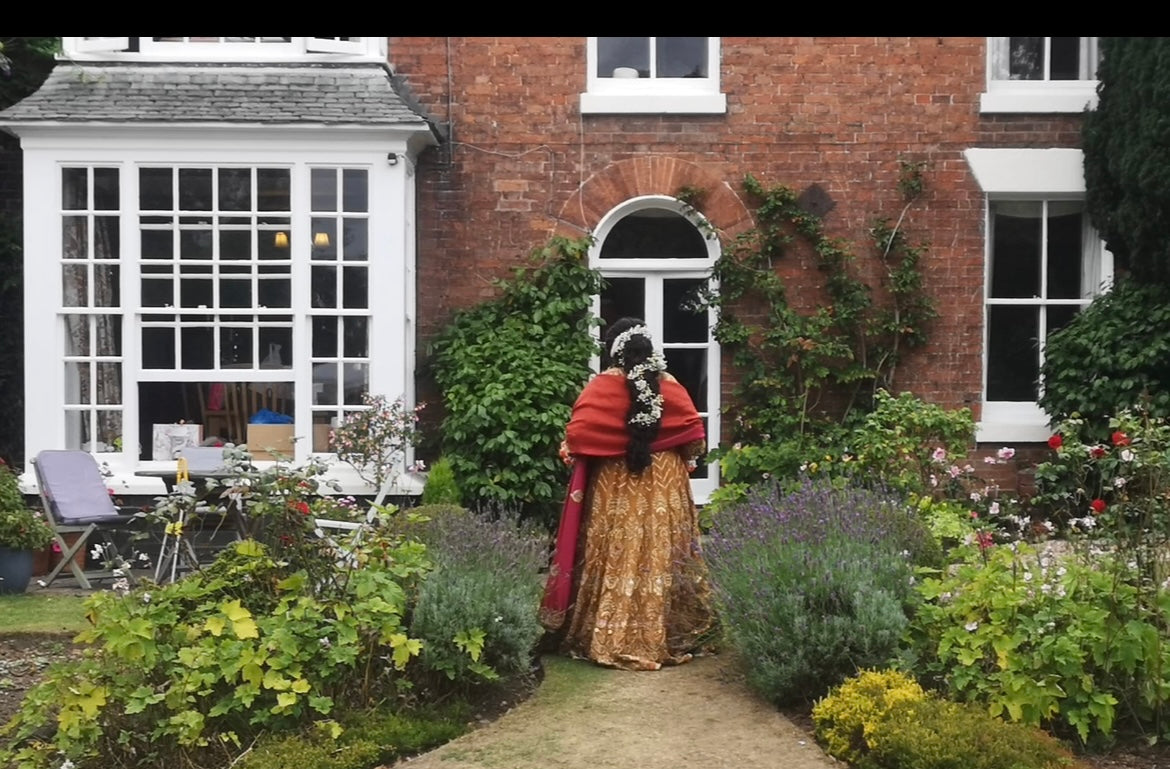 Mendhi gown with dupatta( scarf)