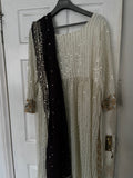 Off white sequin suit