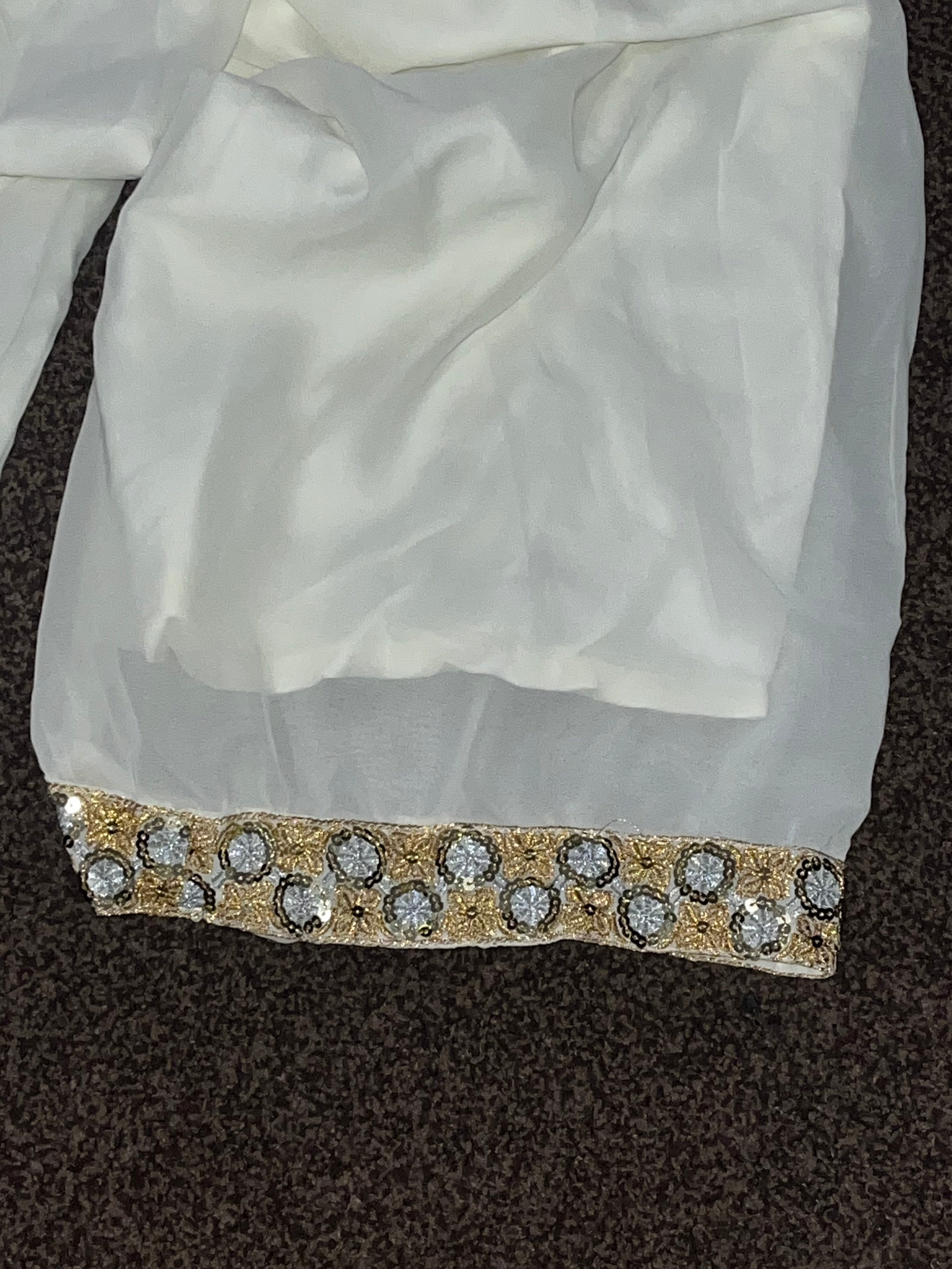 Off white sequin suit