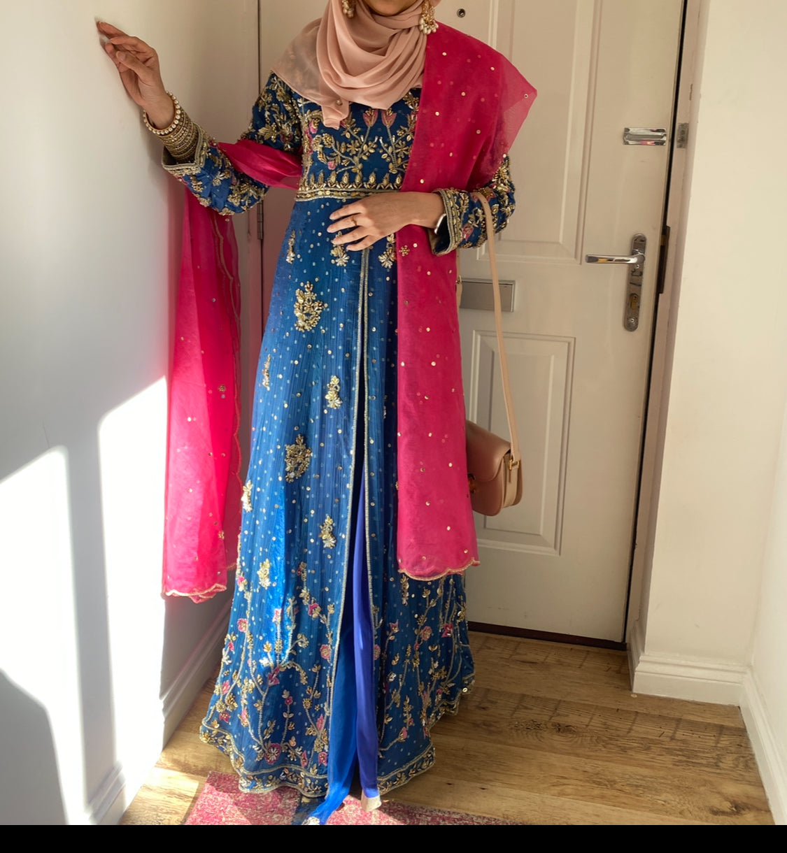 Mina Hasan Maxi with Lehnga