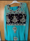 Purple gold Indian dress