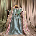 Sea Blue/Mint Blue Partywear outfit