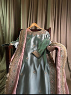 Sea Blue/Mint Blue Partywear outfit