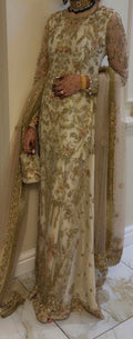 Ivory Embroidered Wedding/Party Outfit