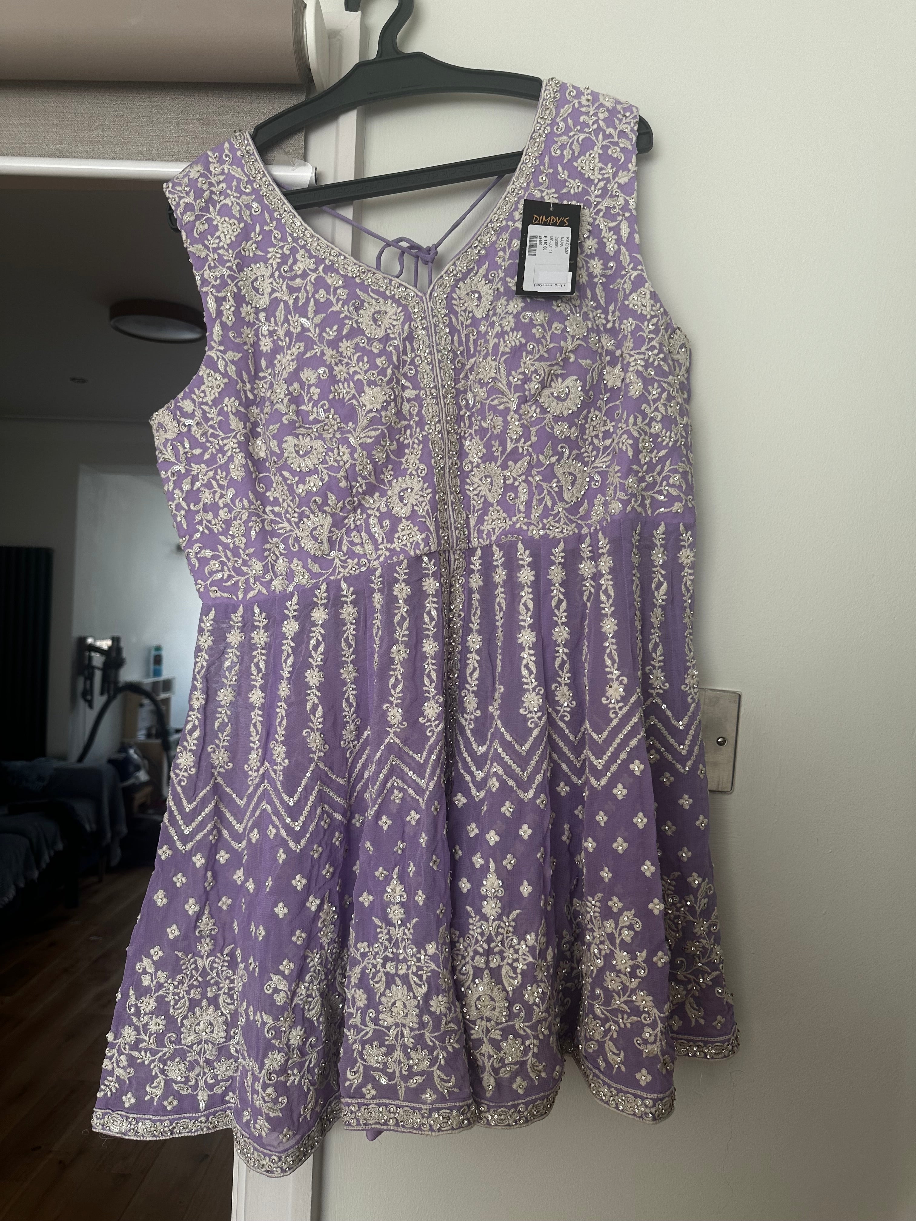 Lilac lehengha and top