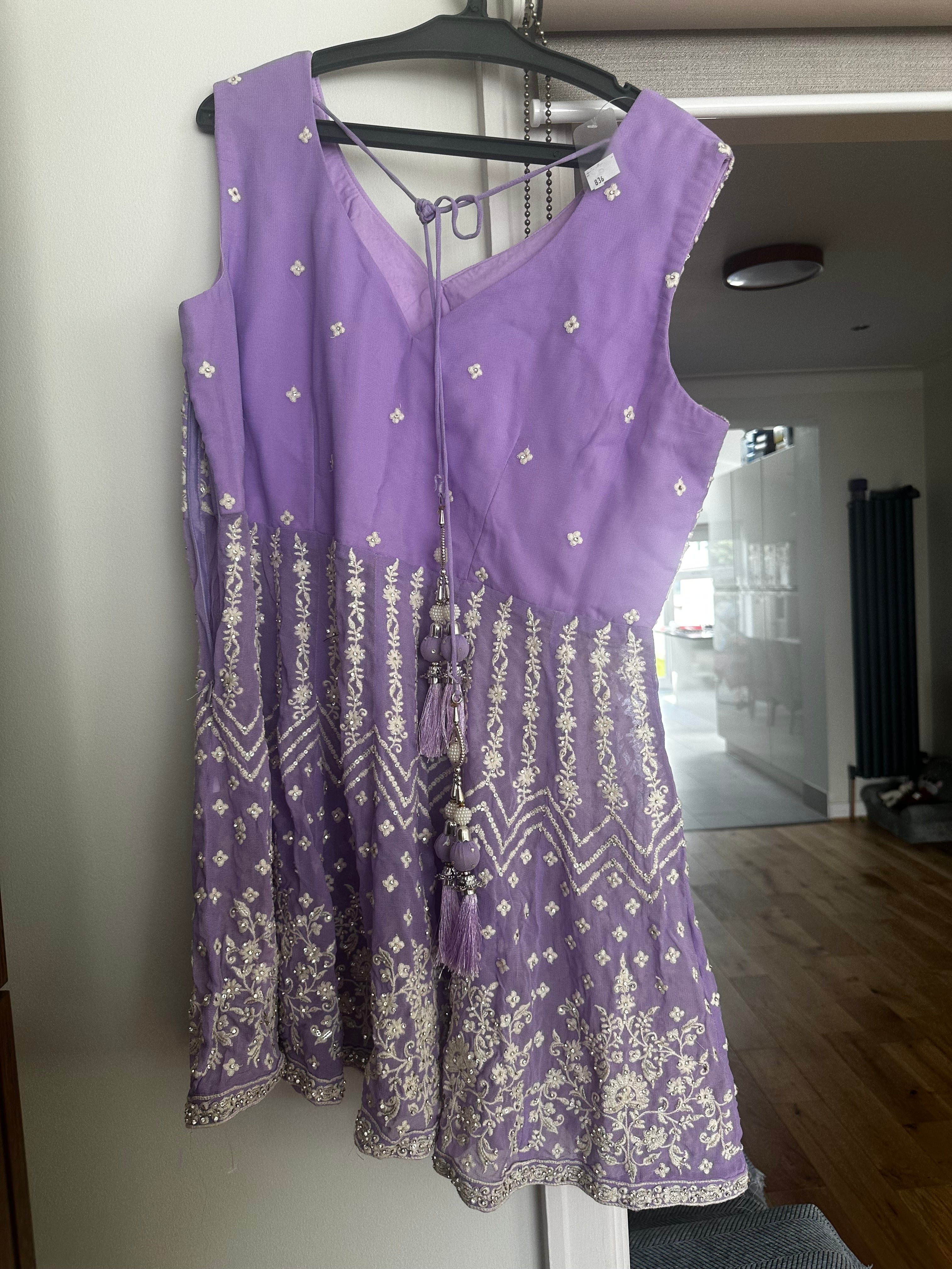 Lilac lehengha and top