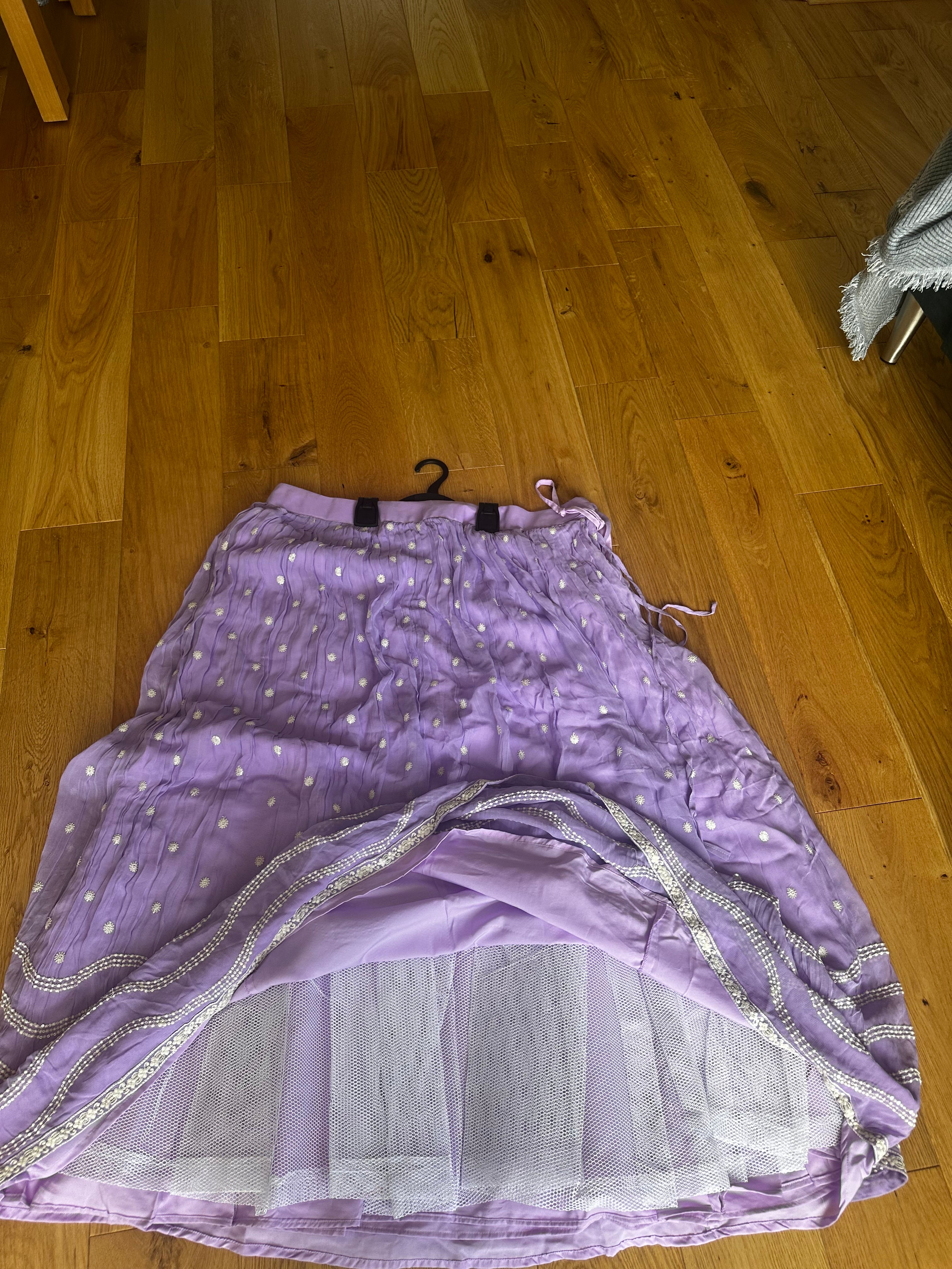 Lilac lehengha and top