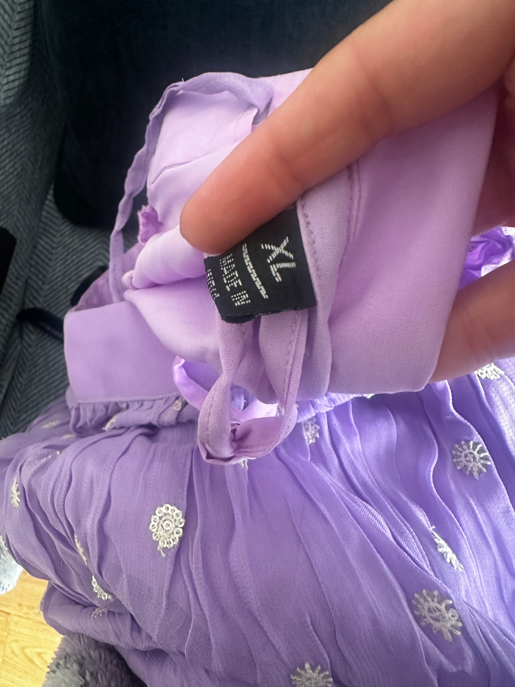 Lilac lehengha and top