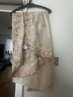 Top and Gharara gold with multi accents