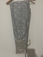Grey and silver Asian wedding suit