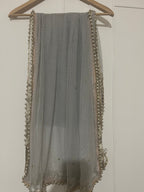 Grey and silver Asian wedding suit