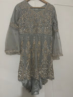 Grey and silver Asian wedding suit