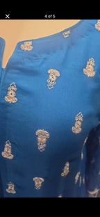 3 piece chiffon and silk embroidered suit! Ready to go!