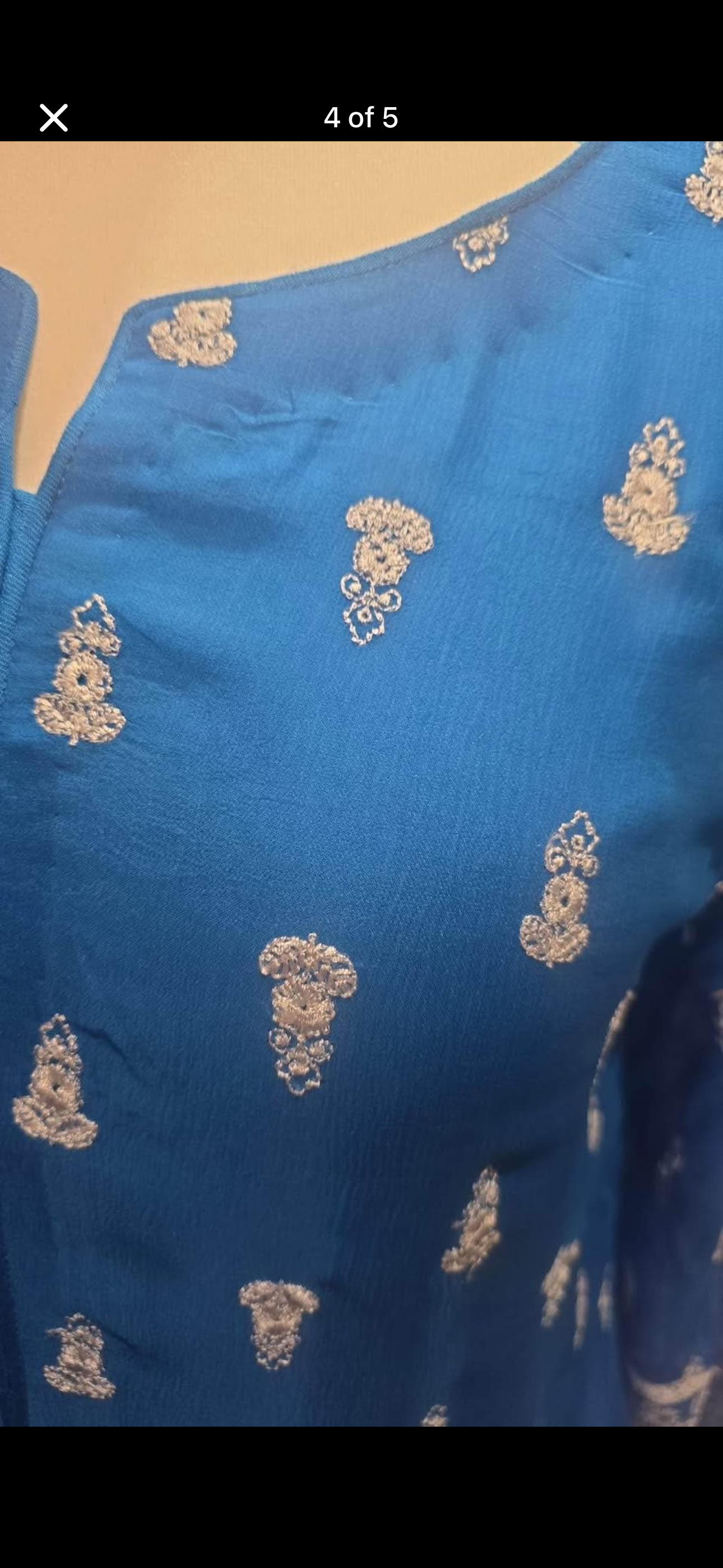 3 piece chiffon and silk embroidered suit! Ready to go!