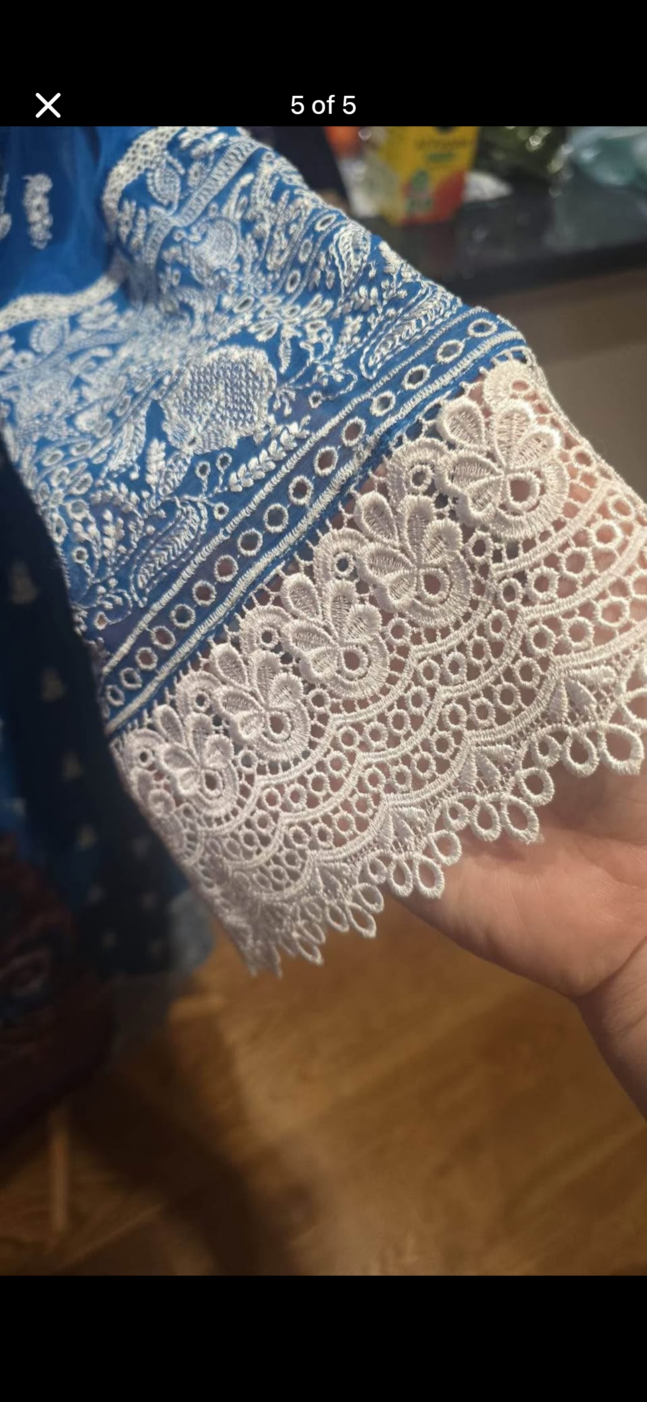 3 piece chiffon and silk embroidered suit! Ready to go!