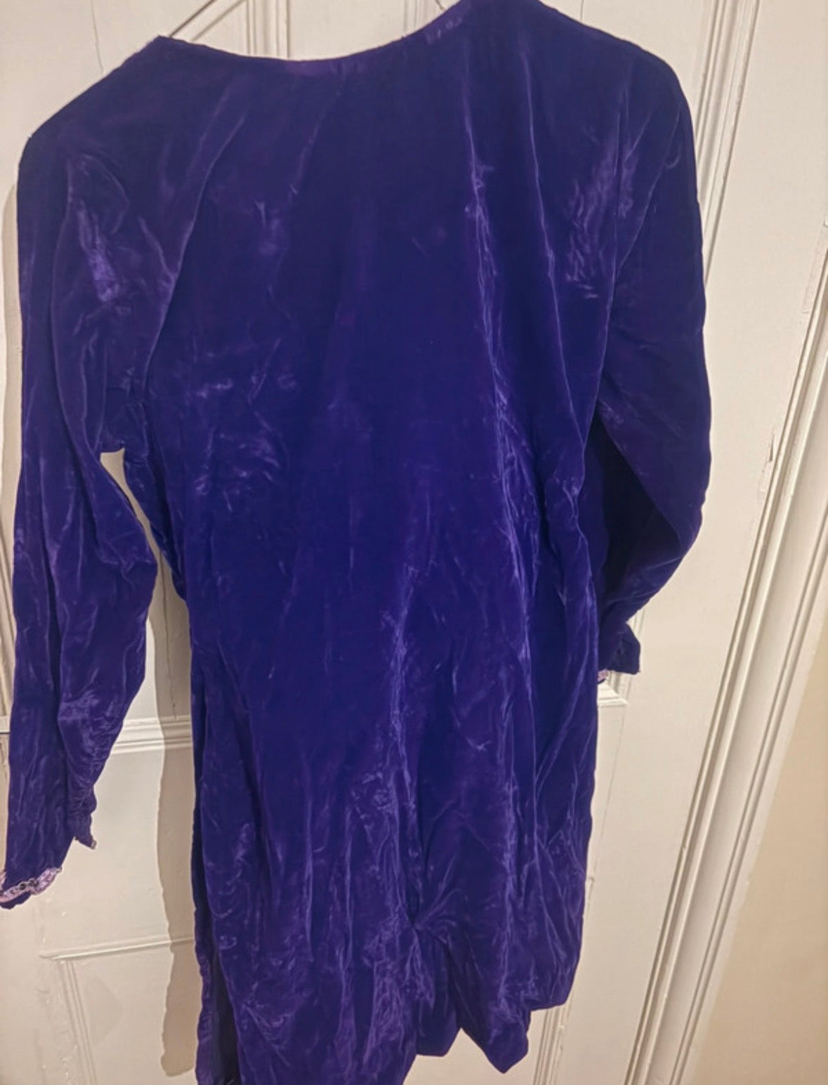 Deep Purple Velvet Suit – Size UK 8