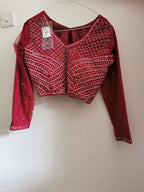 Ready to wear 1 minute red saree brand new with tag