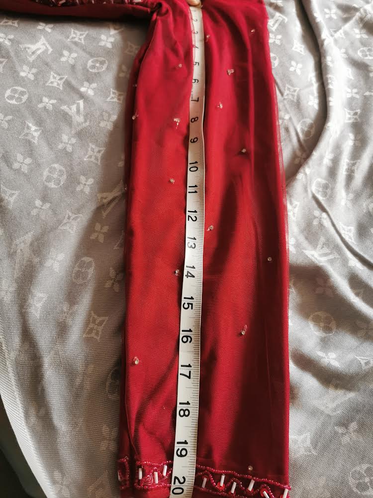 Ready to wear 1 minute red saree brand new with tag