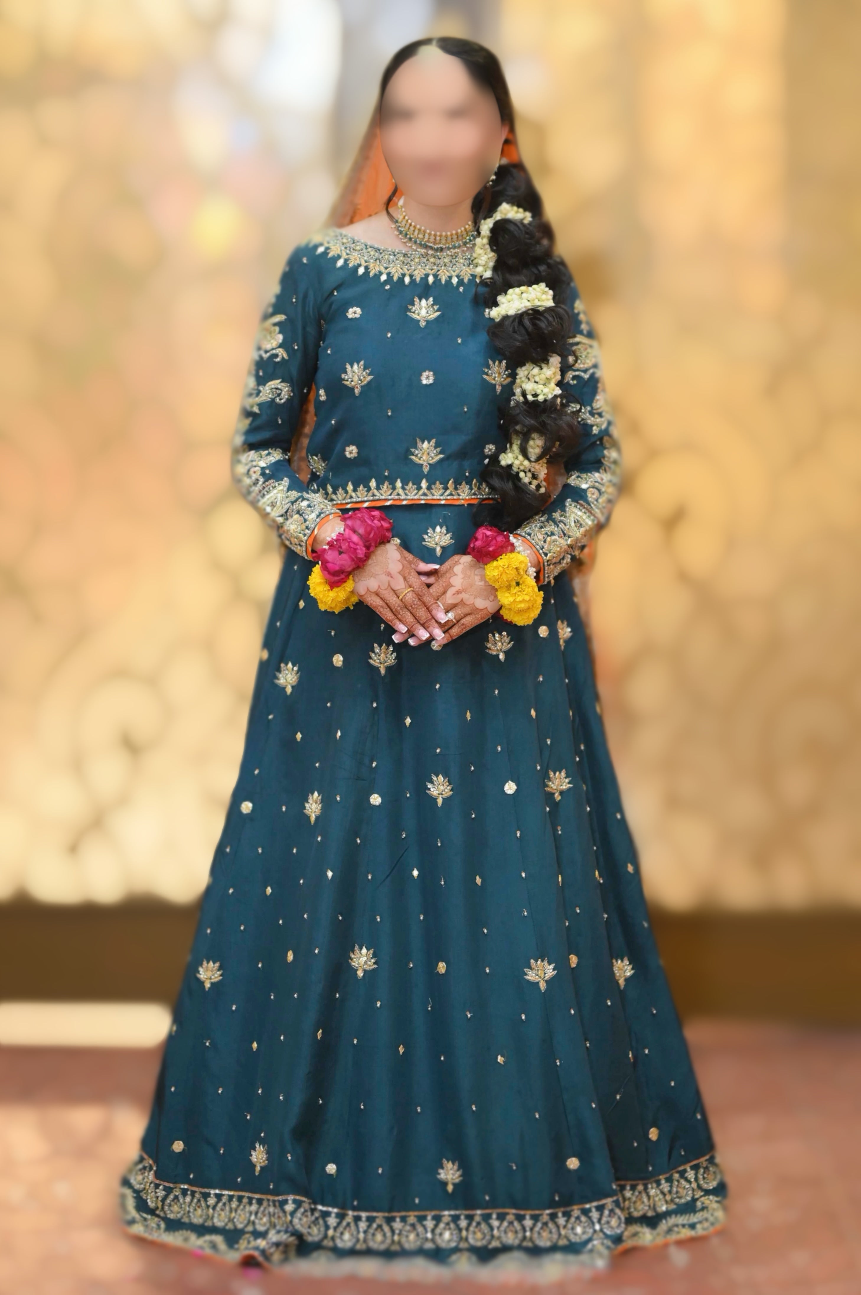 Lengha & Choli Mehndi Bridal Outfit
