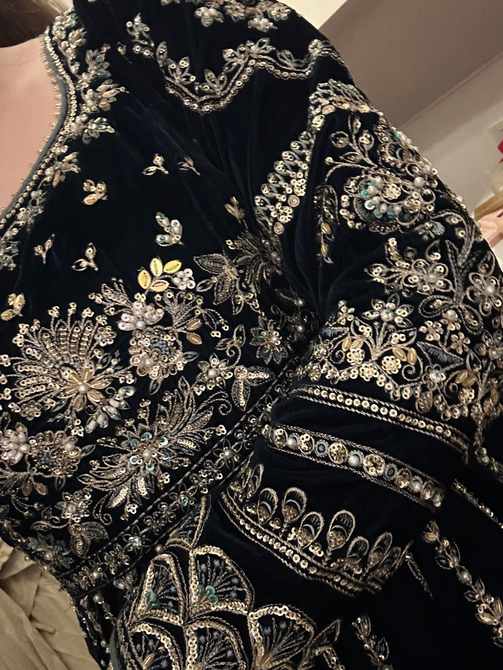 Nyra - lehza 3 piece size XS green sharara outfit