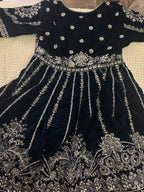 Nyra - lehza 3 piece size XS green sharara outfit