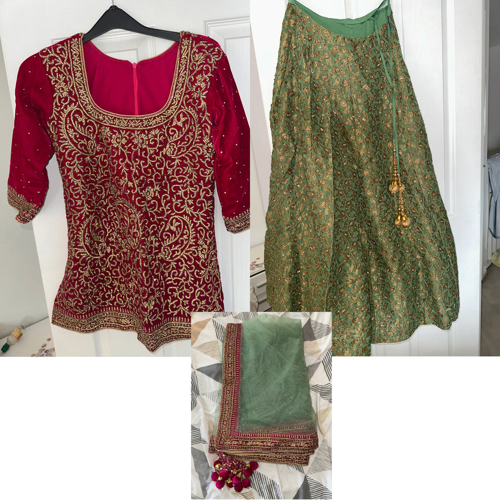 Bridal Mendhi outfit