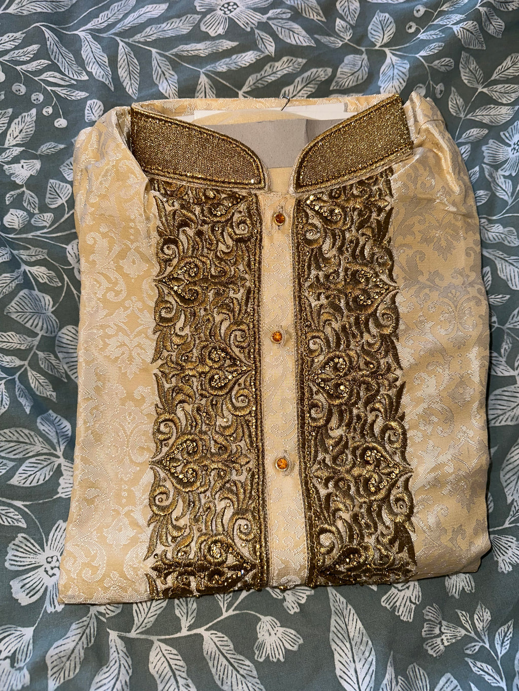Brand New / Never Worn Men’s Luxury Gold Wedding Kurta Set