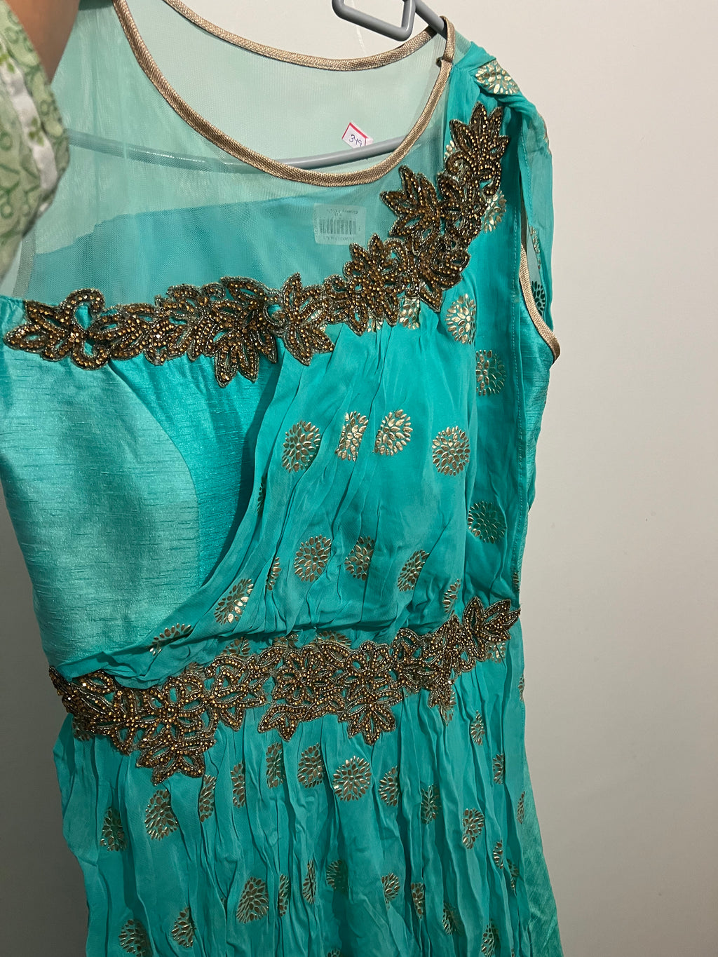 Vibrant green long gown