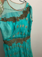 Vibrant green long gown