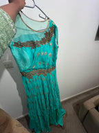 Vibrant green long gown