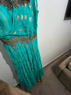 Vibrant green long gown