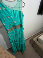 Vibrant green long gown