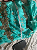 Vibrant green long gown