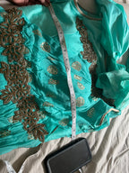 Vibrant green long gown