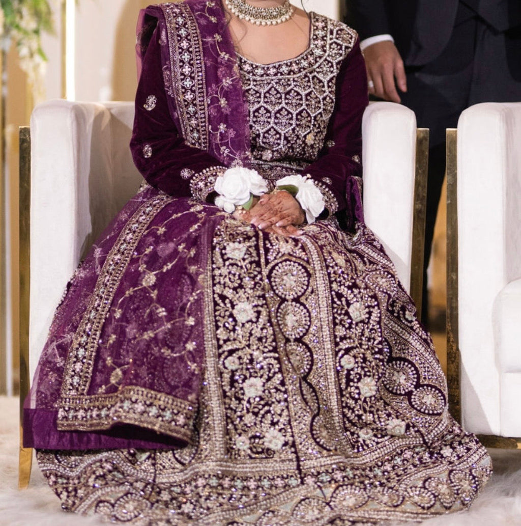 Purple Lehnga choli