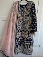 Heavy wedding sharara suit