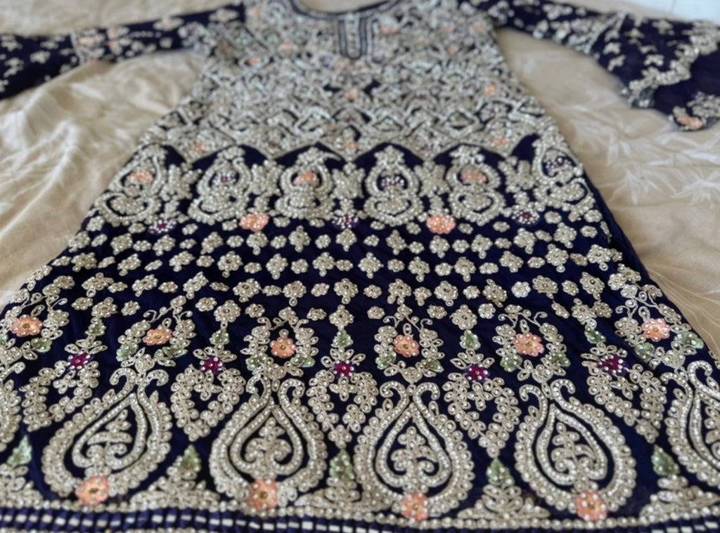 Heavy wedding sharara suit
