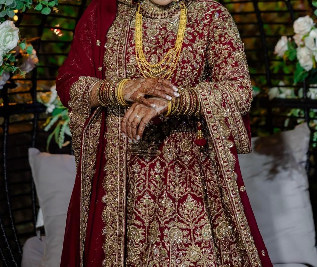 Seema Sarees Red Bridal Long dress