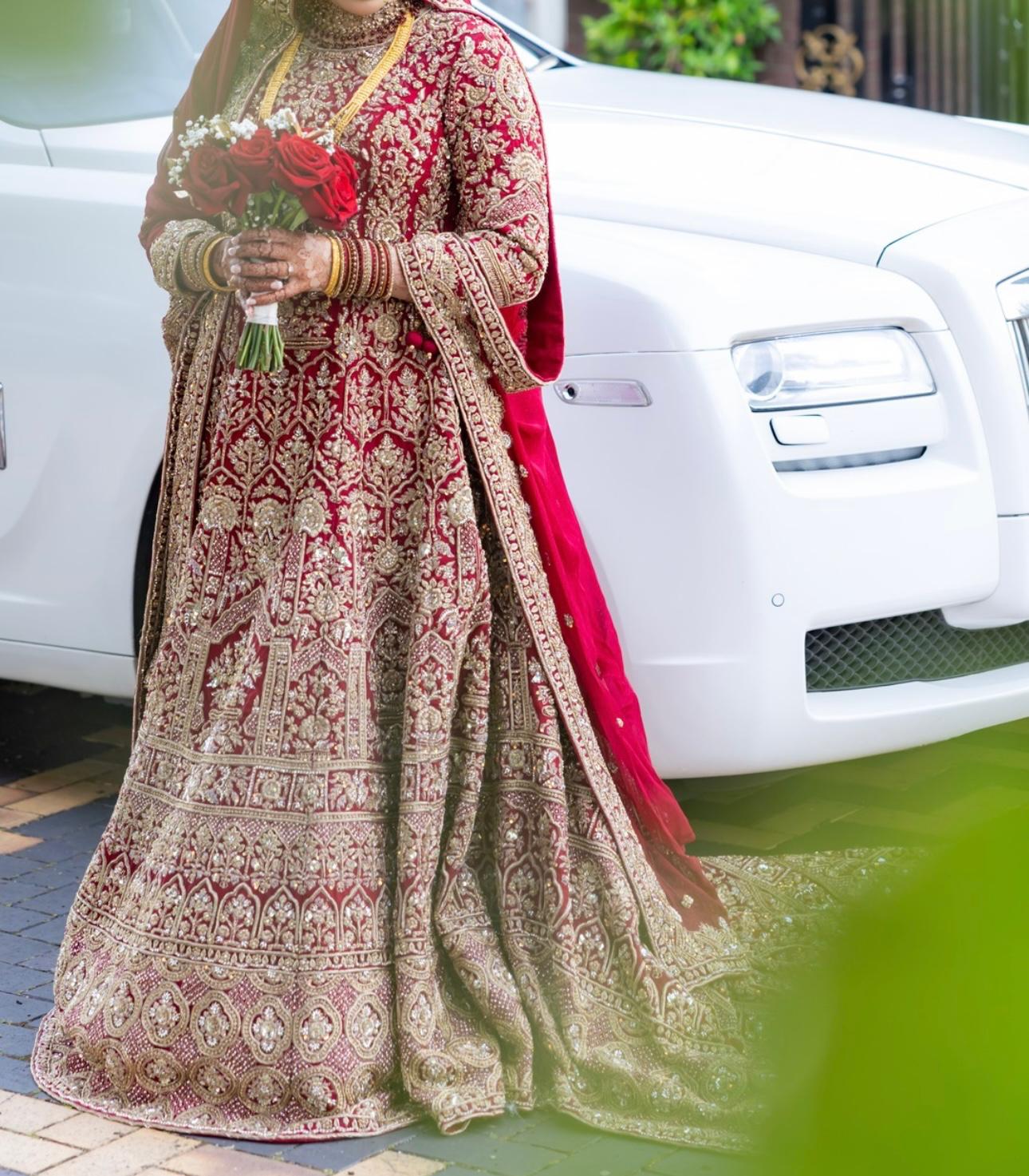 Seema Sarees Red Bridal Long dress