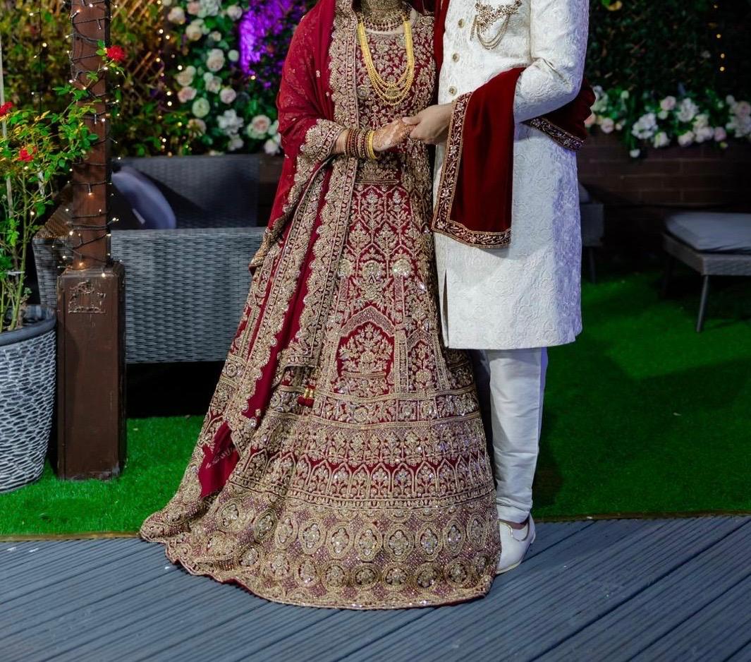 Seema Sarees Red Bridal Long dress