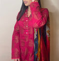 Fushia kurti with dupatta