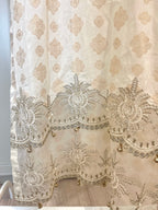 White and gold Kameez and dupatta